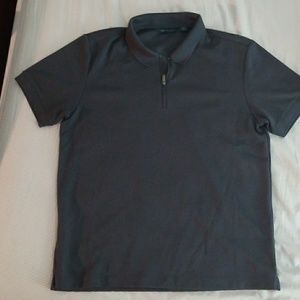Perry Ellis Zip up flowy polo